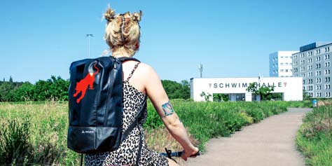 taz-Rucksack Vaude schwarz