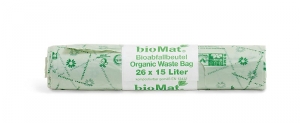 15 Liter BIOMAT® Bioabfallbeutel mit Henkel